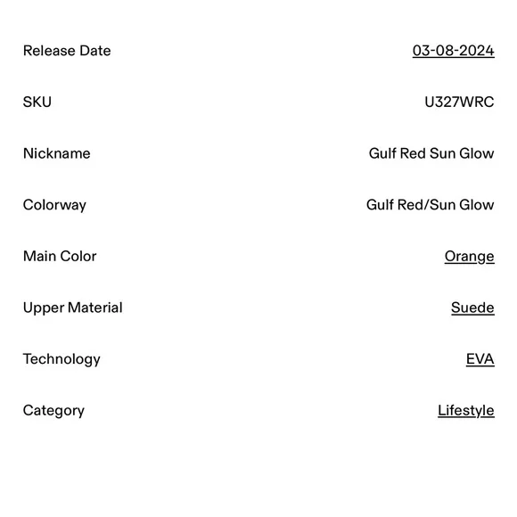 New Balance 327 Orange and White fashion sneakers - Picture 9 of 9